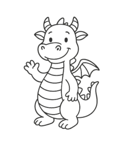 Ausmalbild-Drachen-034