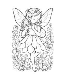 Ausmalbild Feen 022