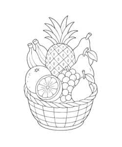 Ausmalbild-Fruechte_022_Fruchtkorb