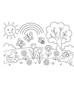 Ausmalbild-Fruehling_001