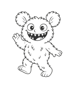 Ausmalbild Monster 022