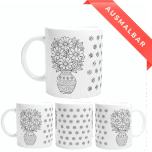 Blumenvase Ausmalbar Tasse