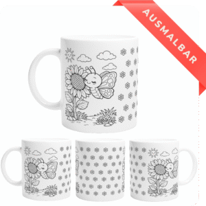 Schmetterling Ausmalbare Tasse