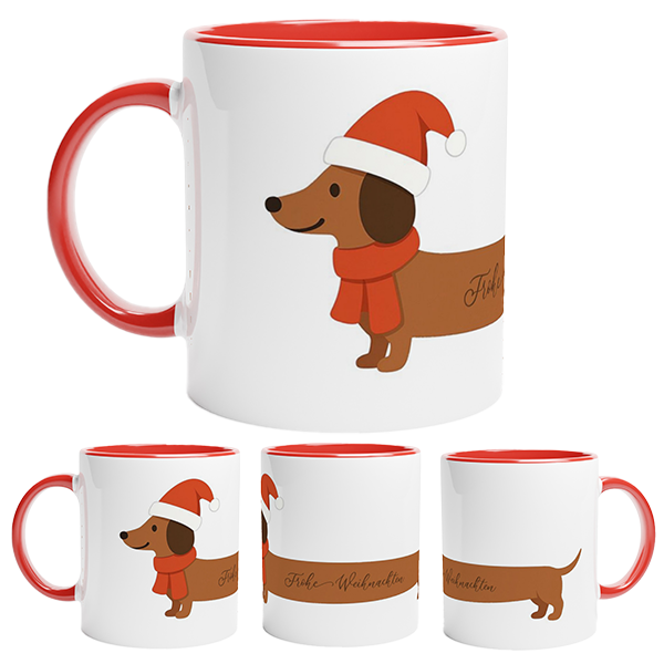 Tasse Dackel Frohe Weihnachten