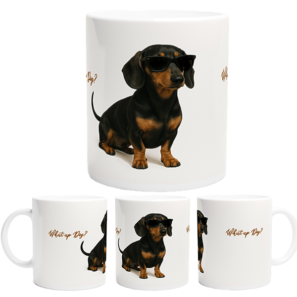 Tasse der coolste Dackel der Stadt