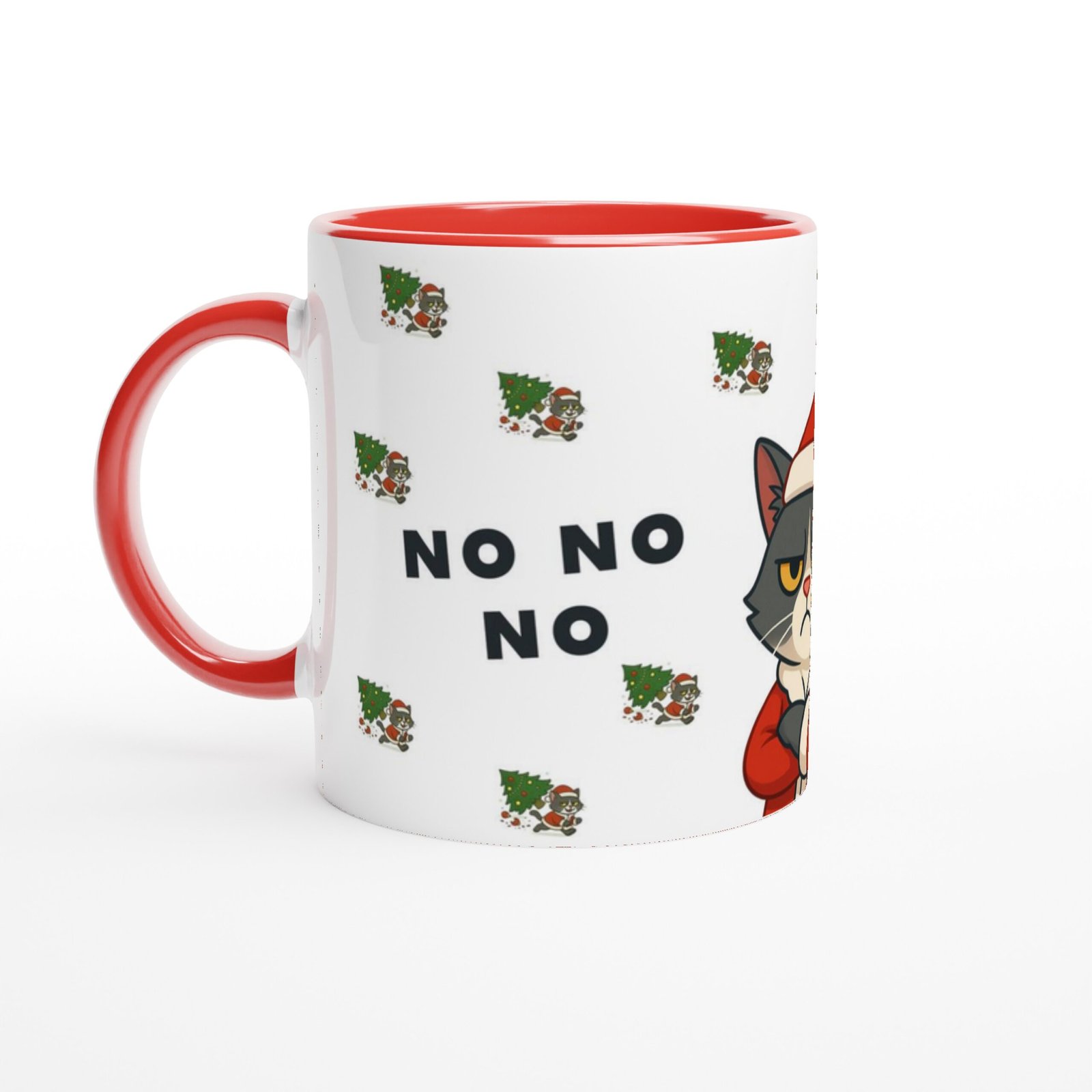 Tasse Grumpy Weihnachtskatze – Bild 2