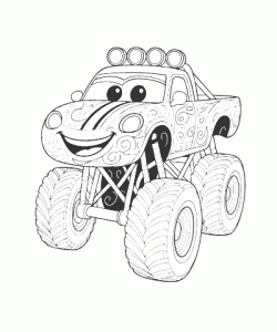 Ausmalbild Autos 027