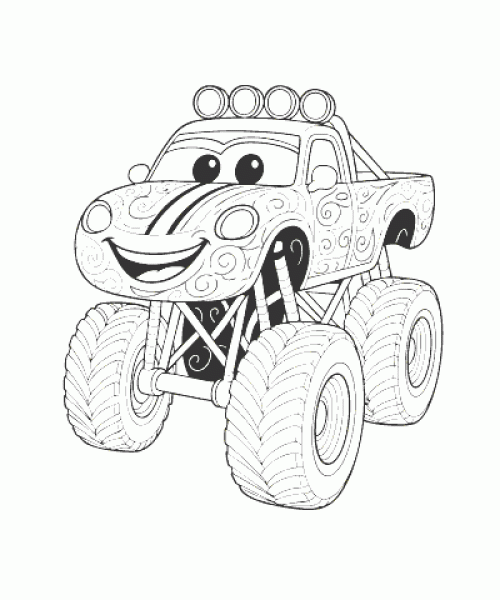 Ausmalbild Autos 027