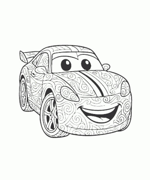 Ausmalbild Autos 028