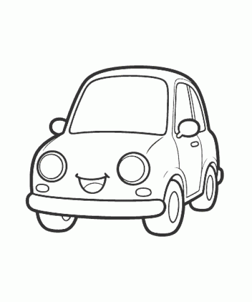 Ausmalbild Autos 029