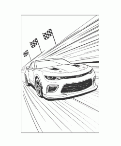 Ausmalbild Autos 032