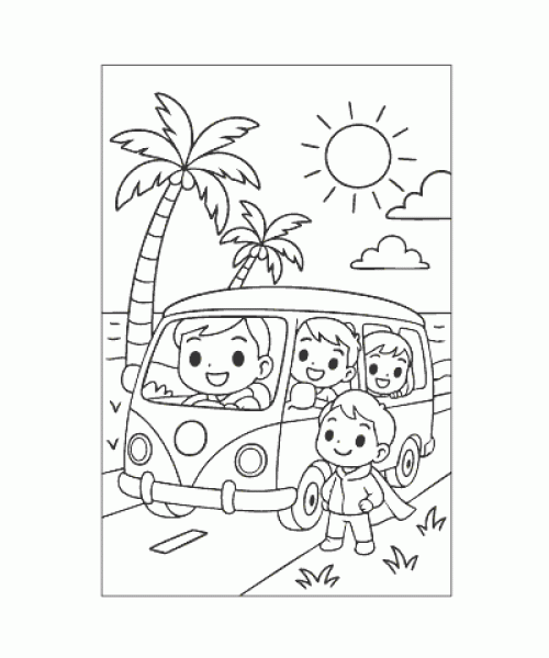 Ausmalbild Autos 034