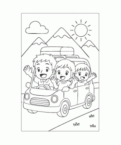 Ausmalbild Autos 039