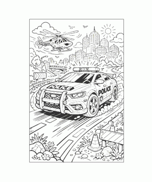 Ausmalbild Autos 042