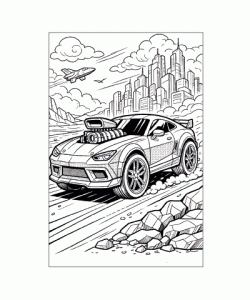 Ausmalbild Autos 043