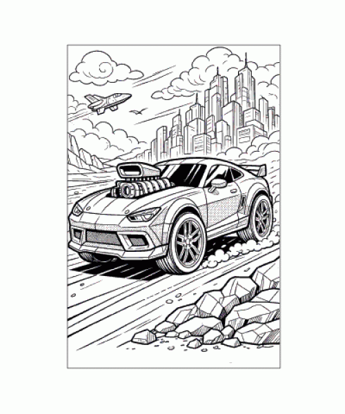 Ausmalbild Autos 043