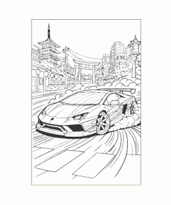 Ausmalbild Autos 047