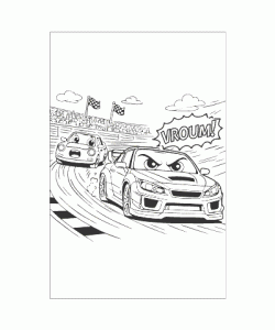 Ausmalbild Autos 051