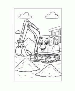 Ausmalbild-Bagger_002