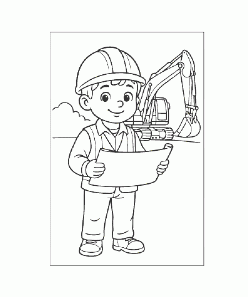 Ausmalbild-Bagger_004