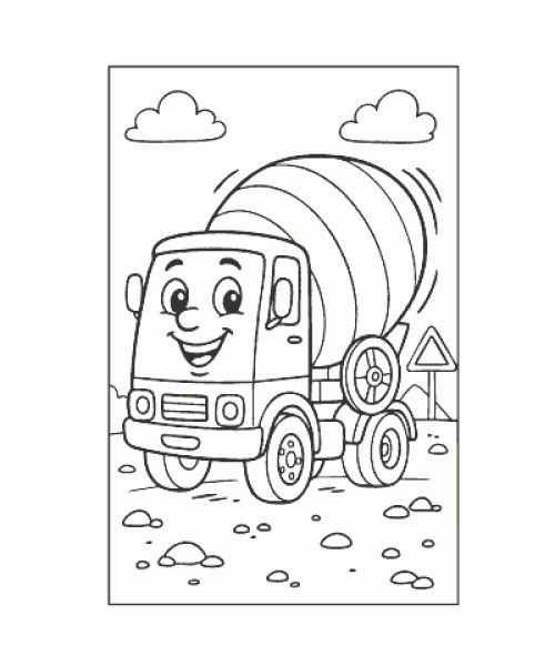 Ausmalbild-Bagger_005