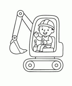 Ausmalbild-Bagger_008