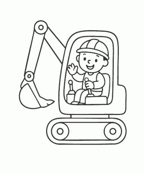 Ausmalbild-Bagger_008