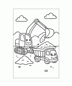 Ausmalbild-Bagger_009