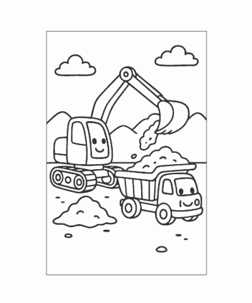 Ausmalbild-Bagger_009