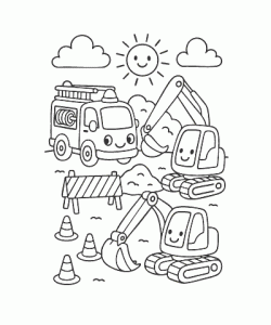 Ausmalbild-Bagger_011