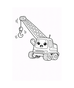 Ausmalbild Kran