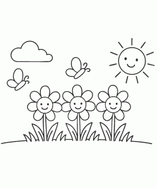 Ausmalbild-Blumen_007