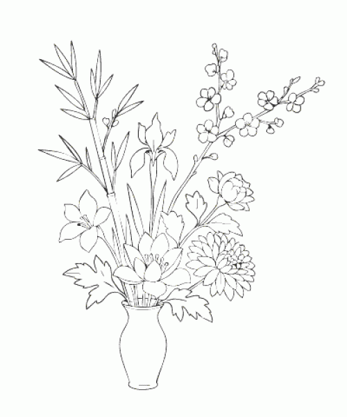 Ausmalbild-Blumen_010