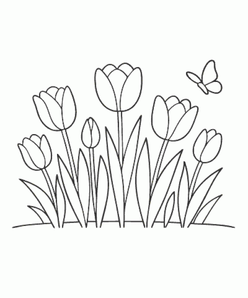 Ausmalbild-Blumen_011