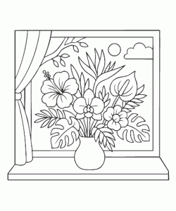 Ausmalbild-Blumen_026