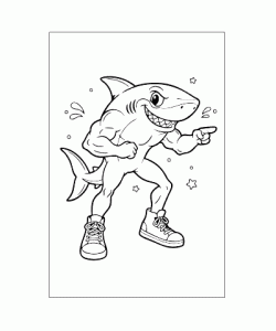 Ausmalbild Brainrot 002