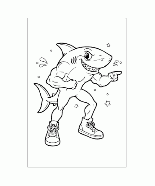 Ausmalbild Brainrot 002