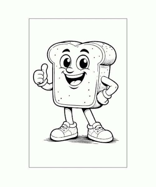 Ausmalbild Brainrot 006