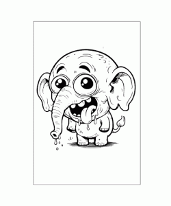 Ausmalbild Brainrot 007