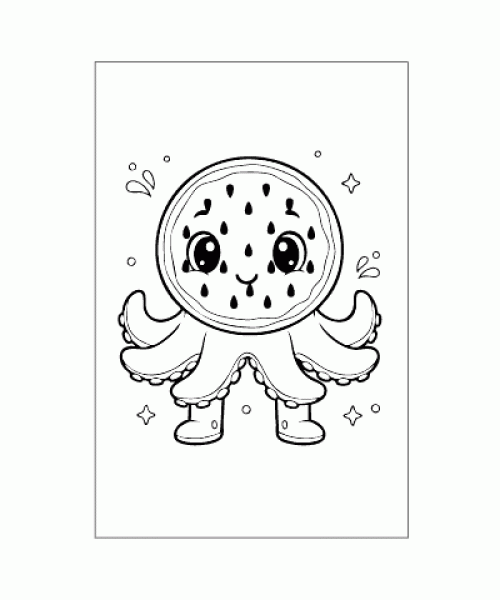Ausmalbild Brainrot 008