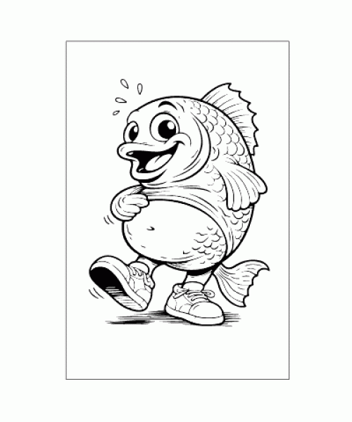 Ausmalbild Brainrot 011