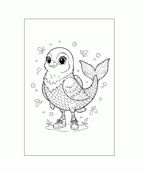 Ausmalbild Brainrot 014