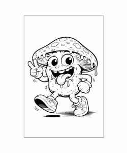 Ausmalbild Brainrot 016