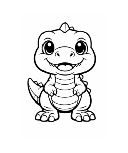 Ausmalbild Dinosaurier 044