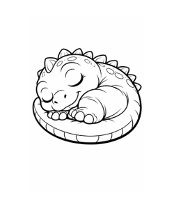 Ausmalbild Dinosaurier 048