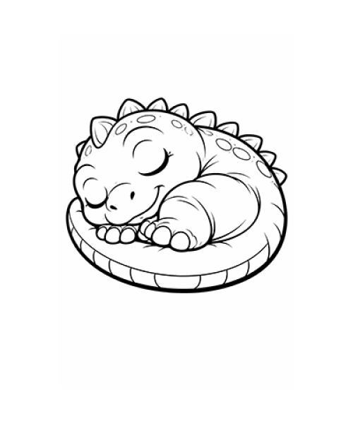 Ausmalbild Dinosaurier 048