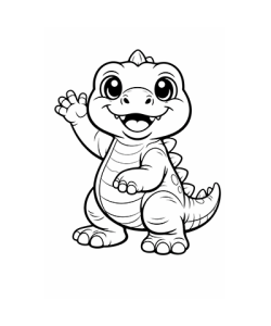 Ausmalbild Dinosaurier 050