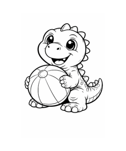 Ausmalbild Dinosaurier 055