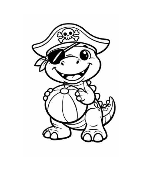 Ausmalbild Dinosaurier 056