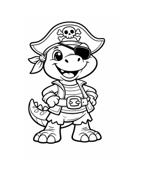 Ausmalbild Dinosaurier 057